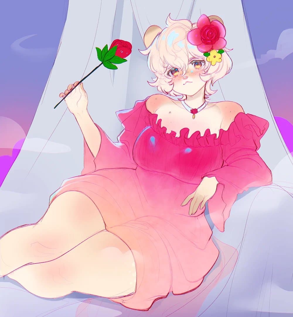 A rose for the lady