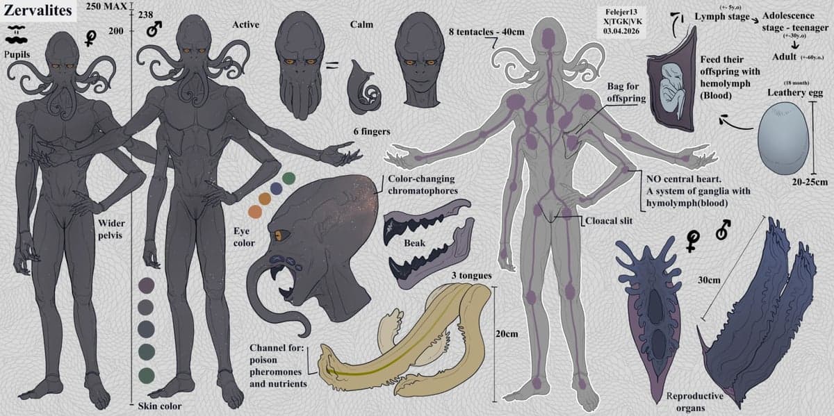 The Zervalites original race reference